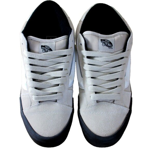 Vans Men's Knu Skool Peyote Beige White Mid Suede Nylon Skate Shoes size 12 NIB - Picture 3 of 5